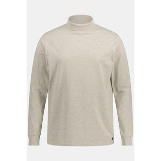 JP1880 Langarmshirt Rollkragen Melange Jersey  