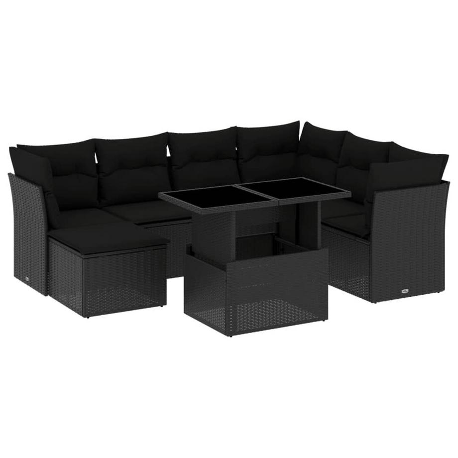 Ensemble de canapés de jardin rotin synthétique