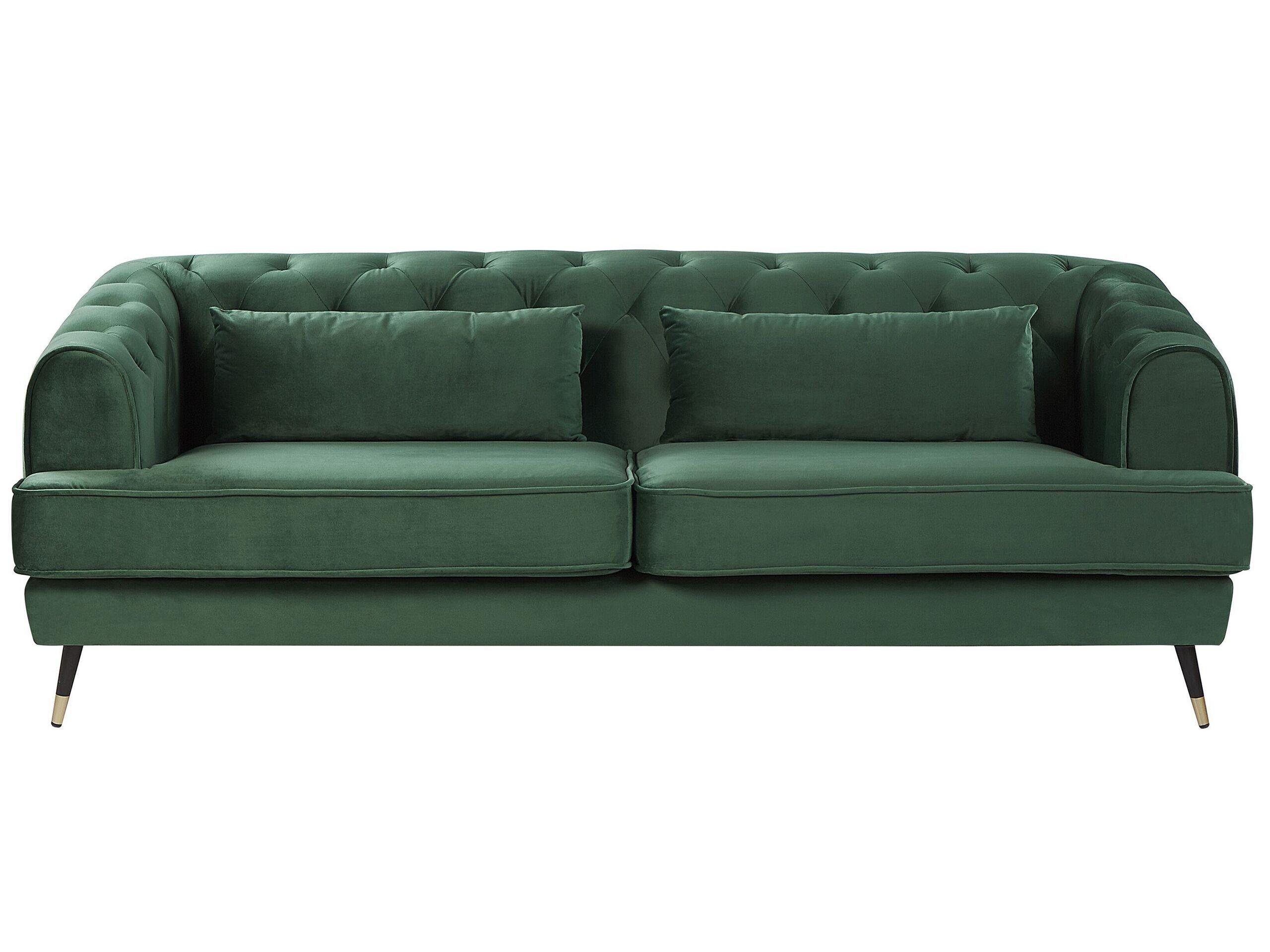Image of 3 Sitzer Sofa aus Samtstoff Glamourös SLETTA 3 Sitzer Sofa aus Samtstoff Glamourös SLETTA