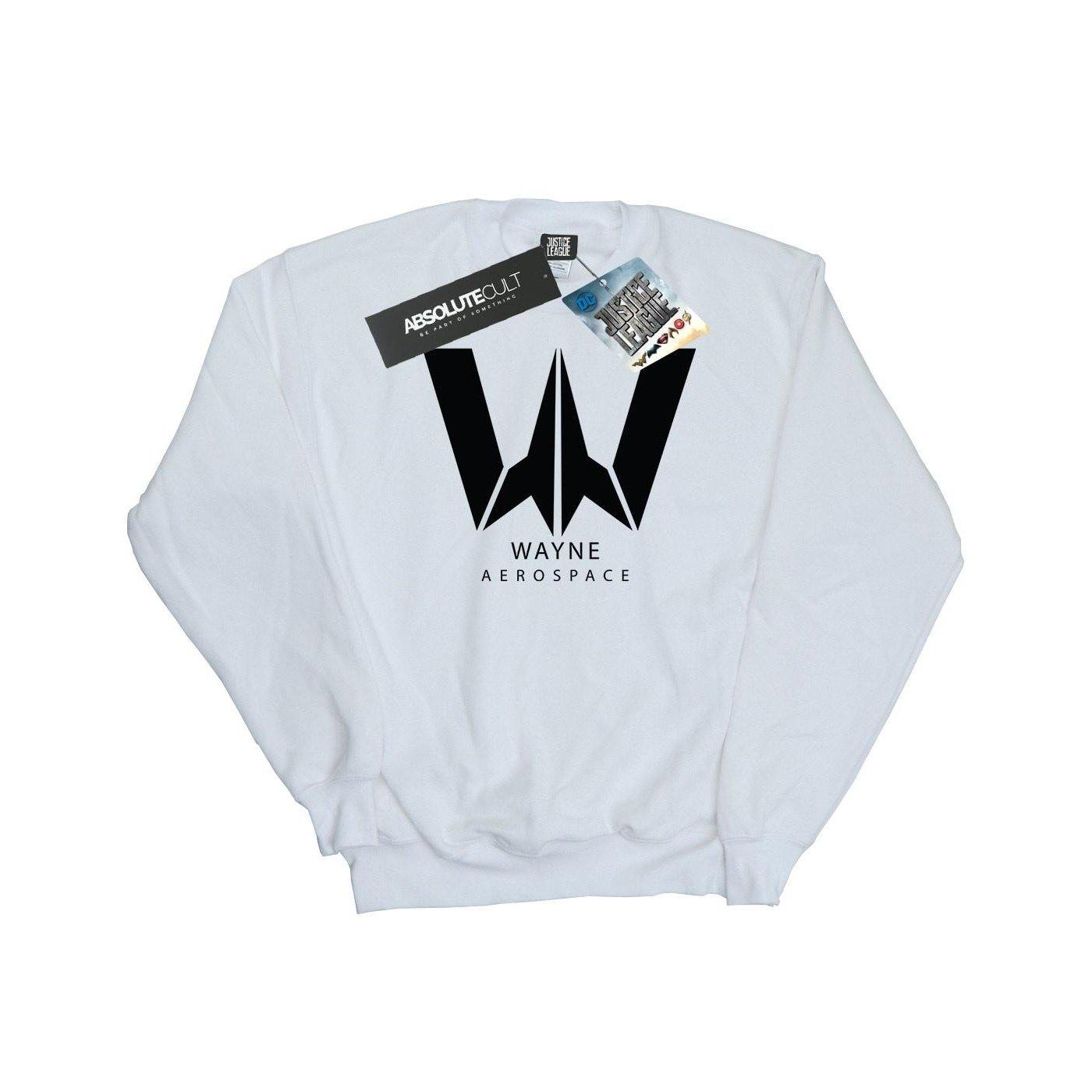 Image of Justice League Movie Wayne Aerospace Sweatshirt Damen Weiss S