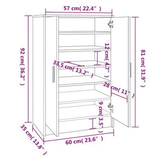 VidaXL scarpiera Legno multistrato  