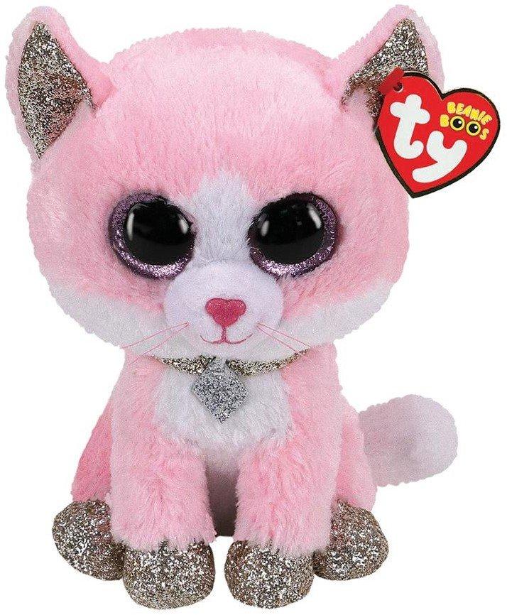 Ty Glubschi  Ty Beanie Buddy Fiona Chat rose 24cm 