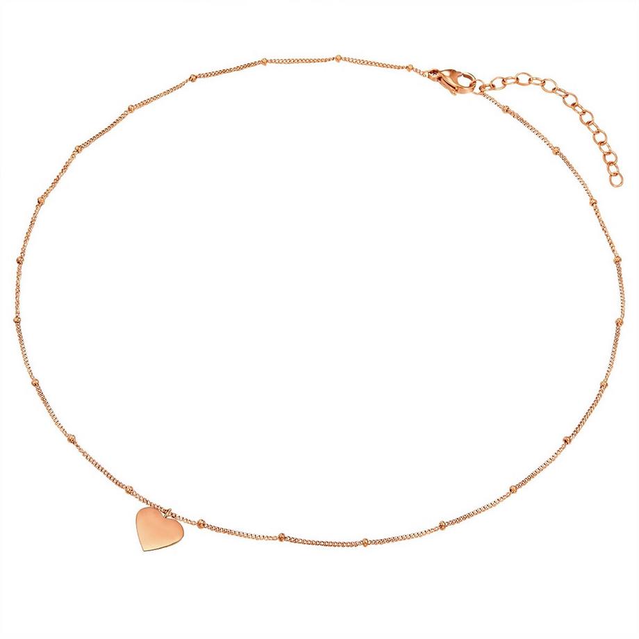 Lulu & Jane  Kettte mit Anhänger Edelstahl roségold 