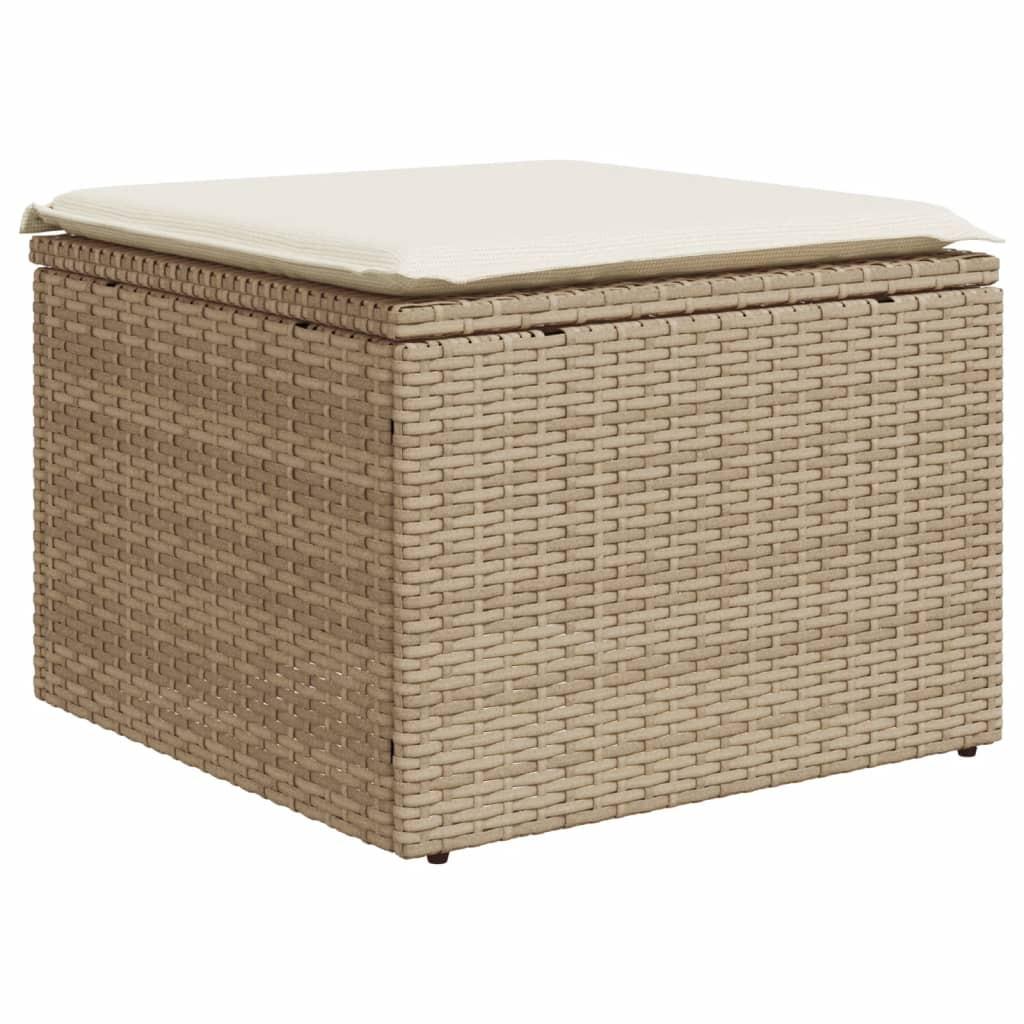 VidaXL  Gartenhocker poly-rattan 