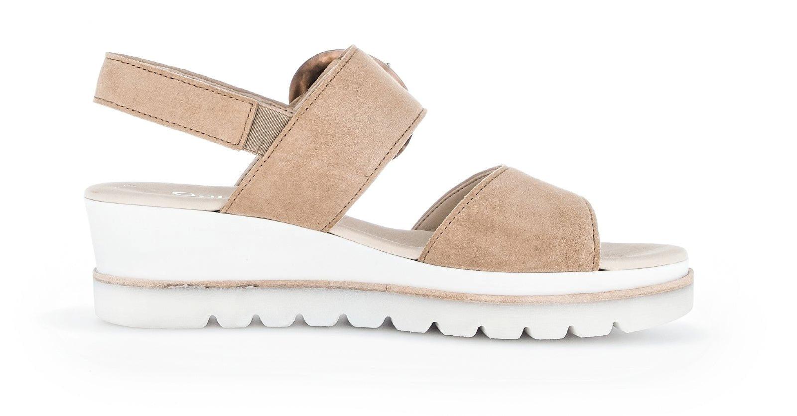 Image of Wildleder Sandale Damen Beige 40.5