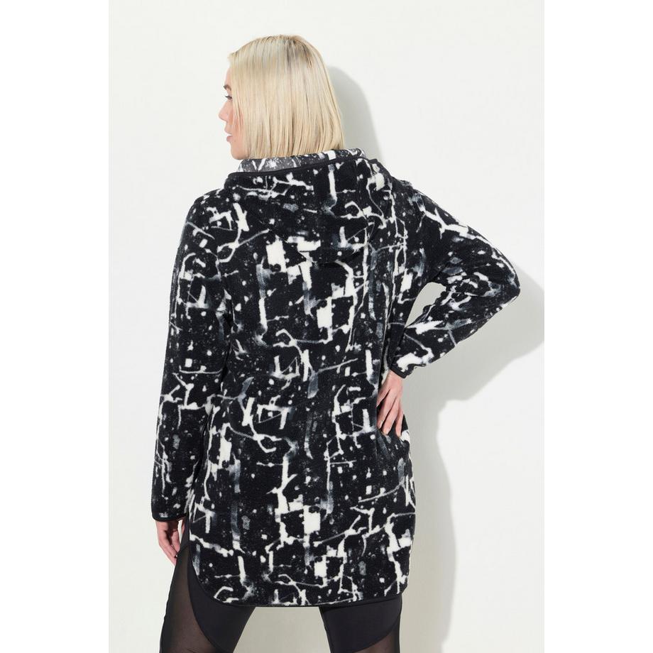 Ulla Popken Teddyfleece Longpullover All-over Print  