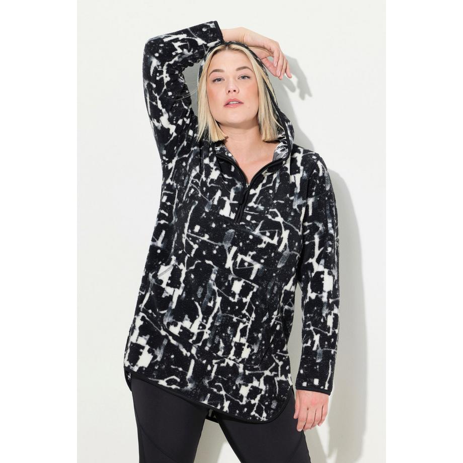 Ulla Popken Teddyfleece Longpullover All-over Print  