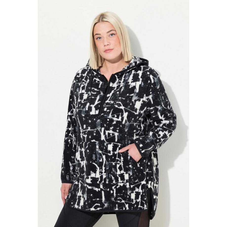 Ulla Popken Teddyfleece Longpullover All-over Print  