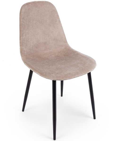 mutoni Chaise Irelia velours taupe  