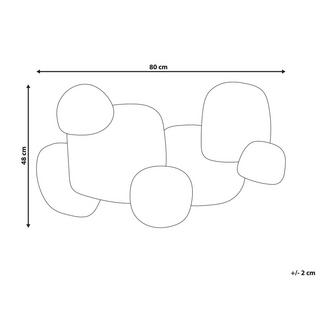 Beliani Décorations en Métal Rétro HAFNIUM  