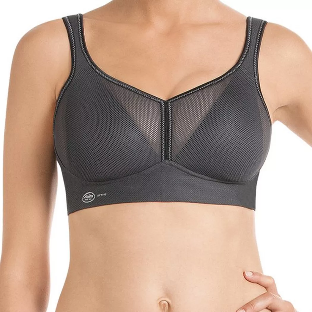 Anita - Air Control Delta Pad - Soutien-gorge de sport, 85/E, Gris Tourterelle