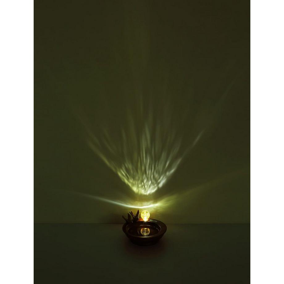 mutoni LED marrone in plastica a luce solare  