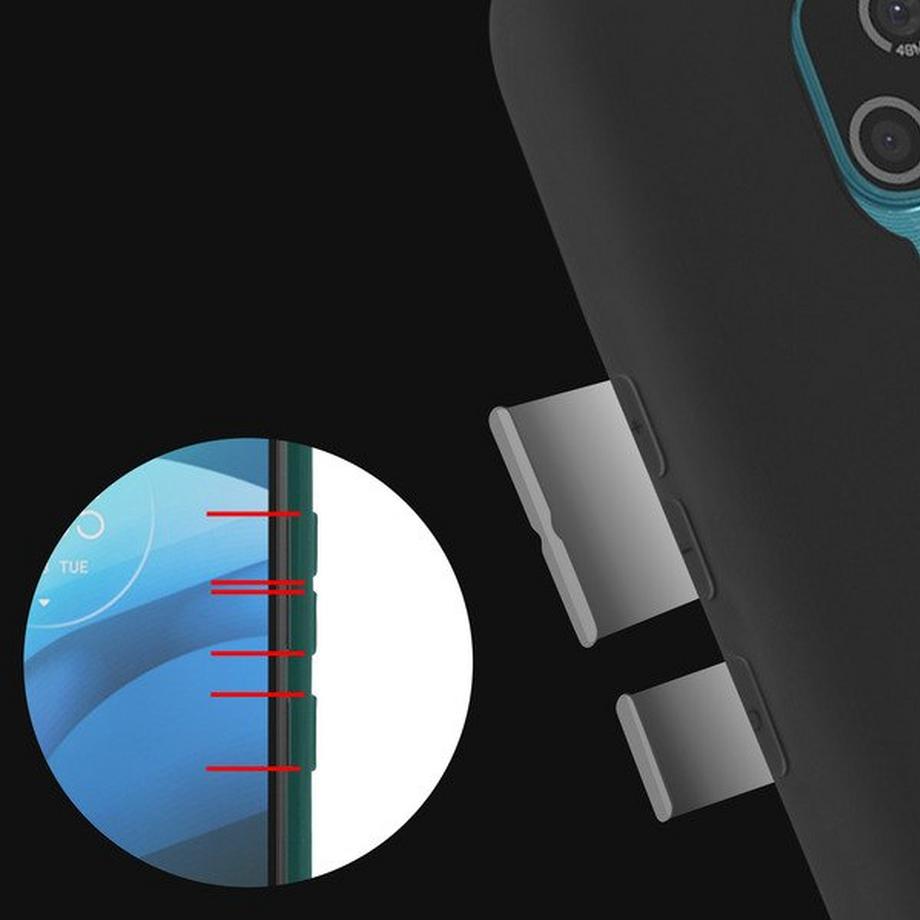 Avizar  Coque Motorola Moto E7 Mat Noir 