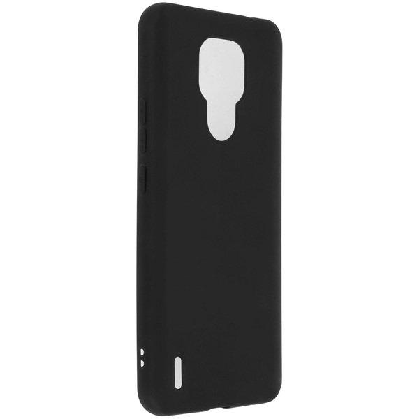 Avizar  Cover Motorola Moto E7 Silicone Nera 