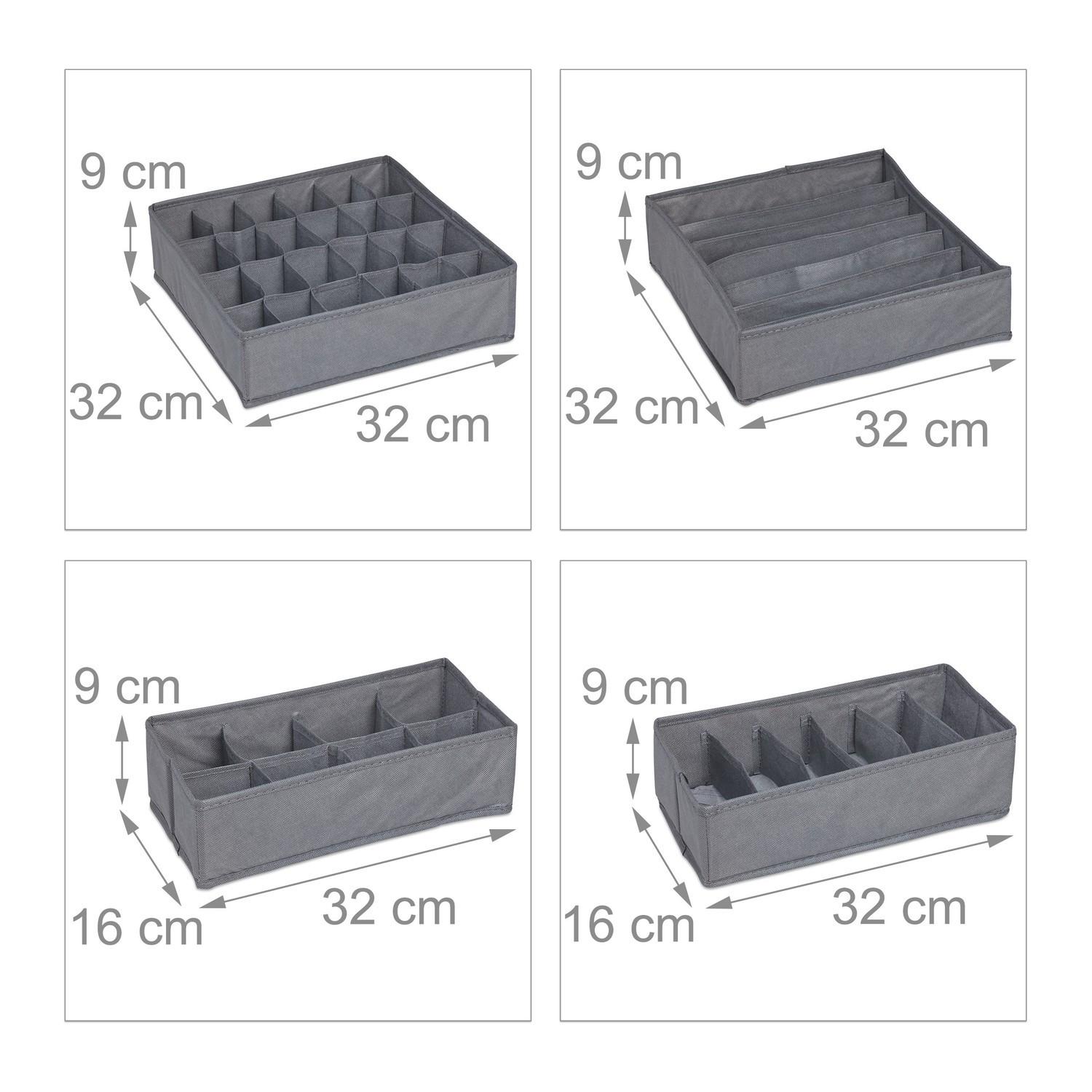 B2X Unterwäscheaufbewahrung 4er Set  