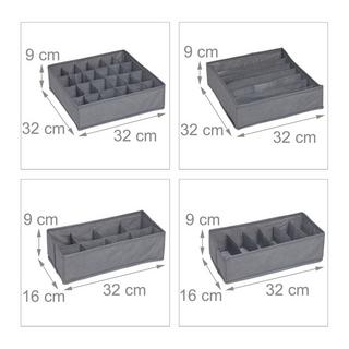 B2X Unterwäscheaufbewahrung 4er Set  