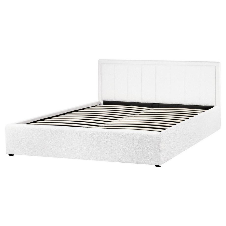 Beliani Letto contenitore en Bouclé  MONTLAUR  