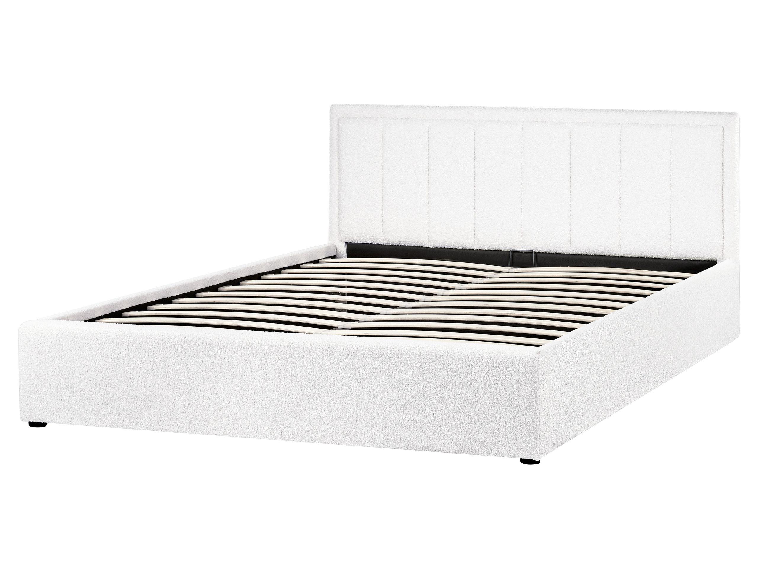 Beliani Letto con ottomano en Bouclé Minimalista MONTLAUR  