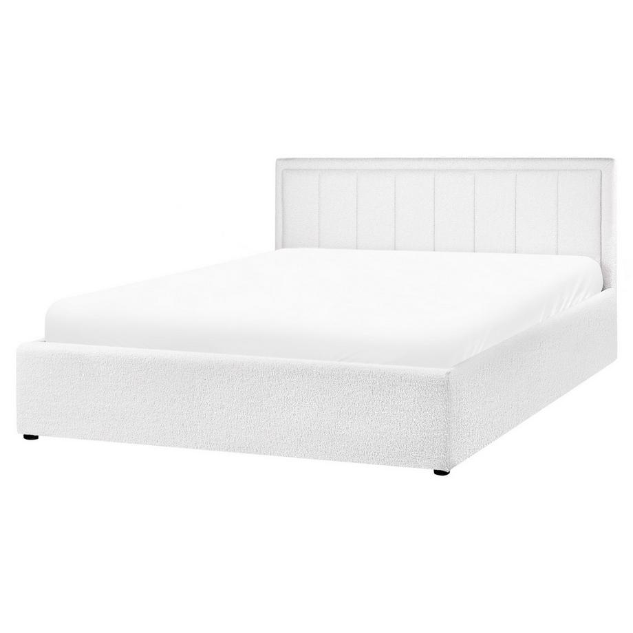 Beliani Letto contenitore en Bouclé  MONTLAUR  