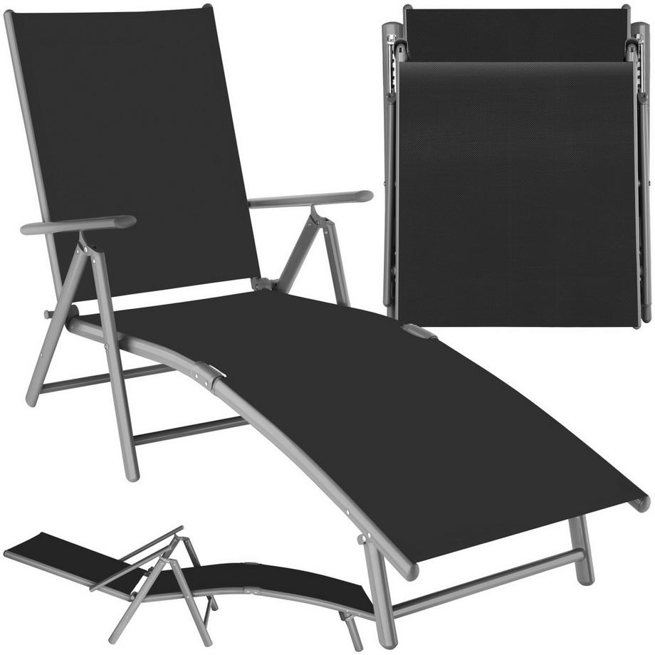Gartenliege Marisol klappbar Textilene-Gewebe mit Aluminiumgestell