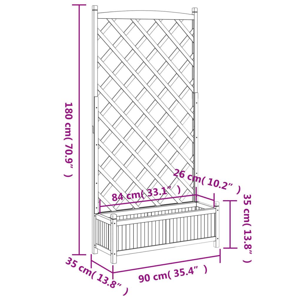 VidaXL Jardinière bois  