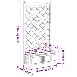 VidaXL Jardinière bois  