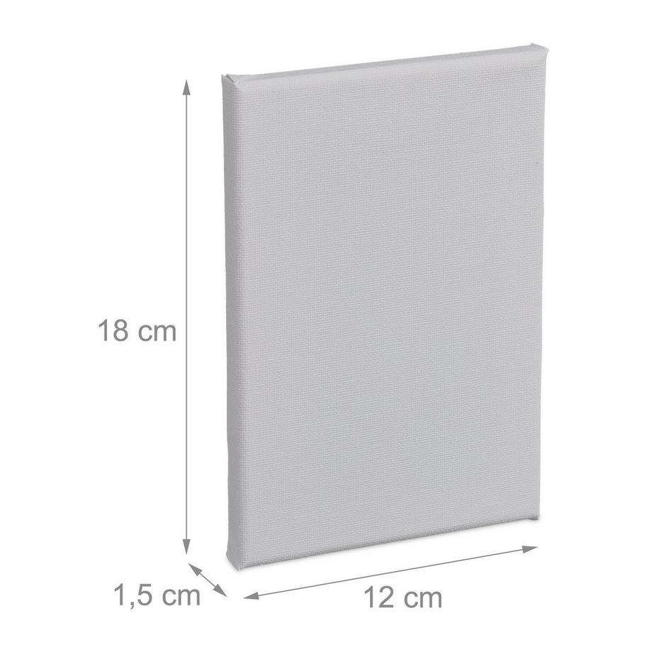 B2X Leinwand 12 x 18 cm im 14er Set  
