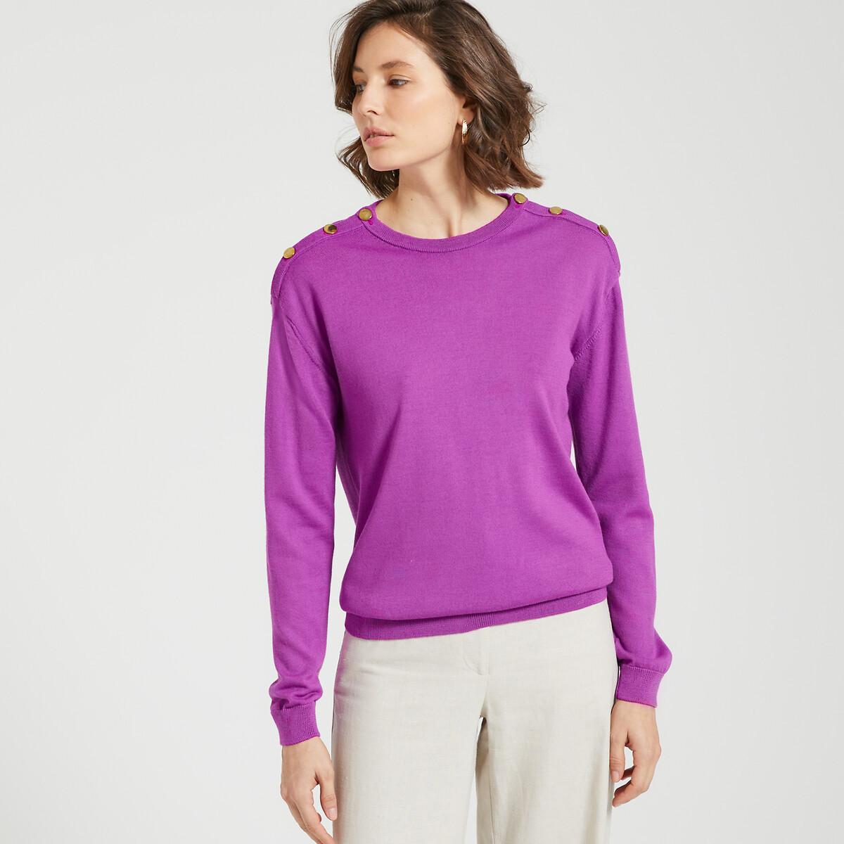 Image of Feinstrickpullover Damen Violett 46