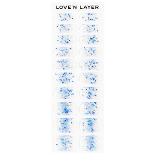 Lovenlayer  Autocollants pour ongles Funky Sparkle Blue 