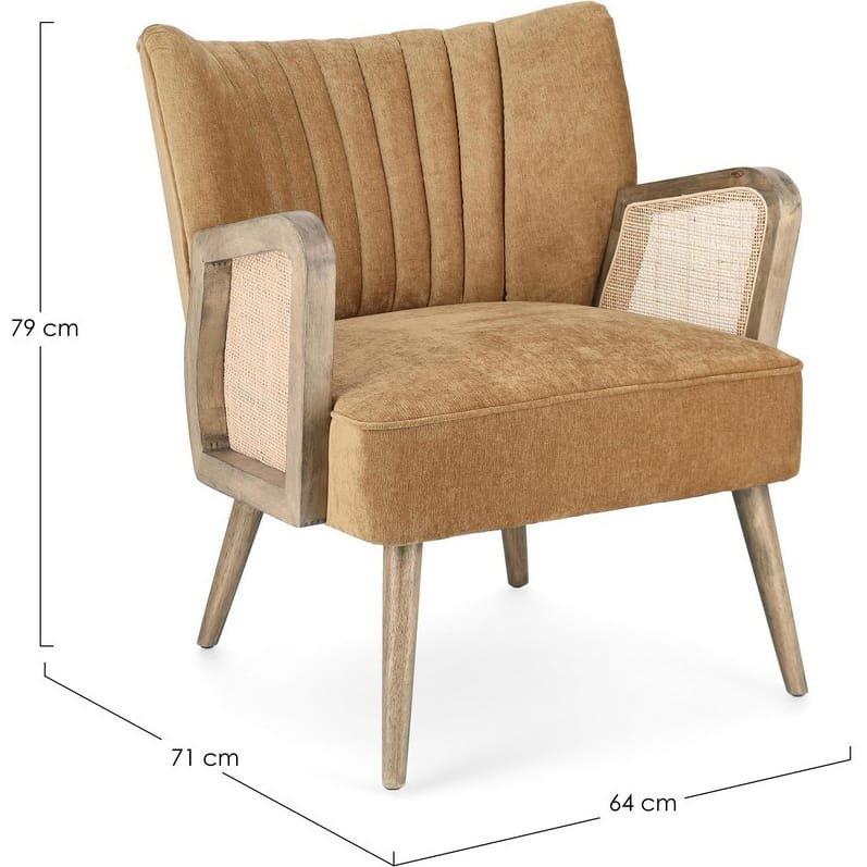 mutoni Fauteuil Virna moutarde  