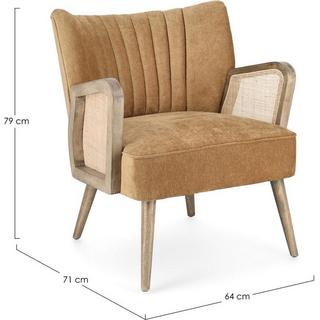 mutoni Fauteuil Virna moutarde  