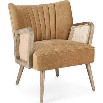 Fauteuil Virna moutarde