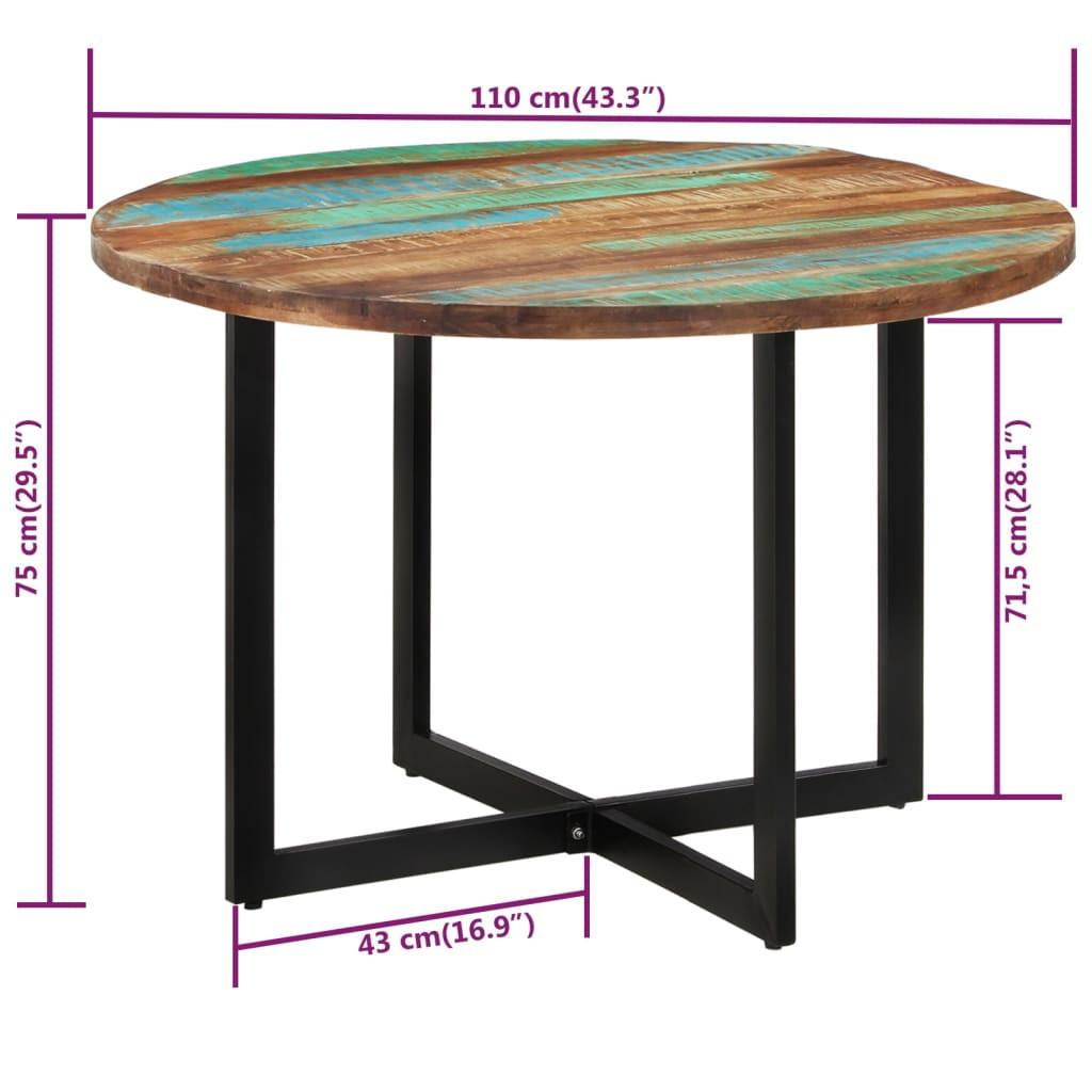 VidaXL Table à manger bois  