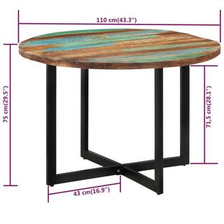 VidaXL Table à manger bois  