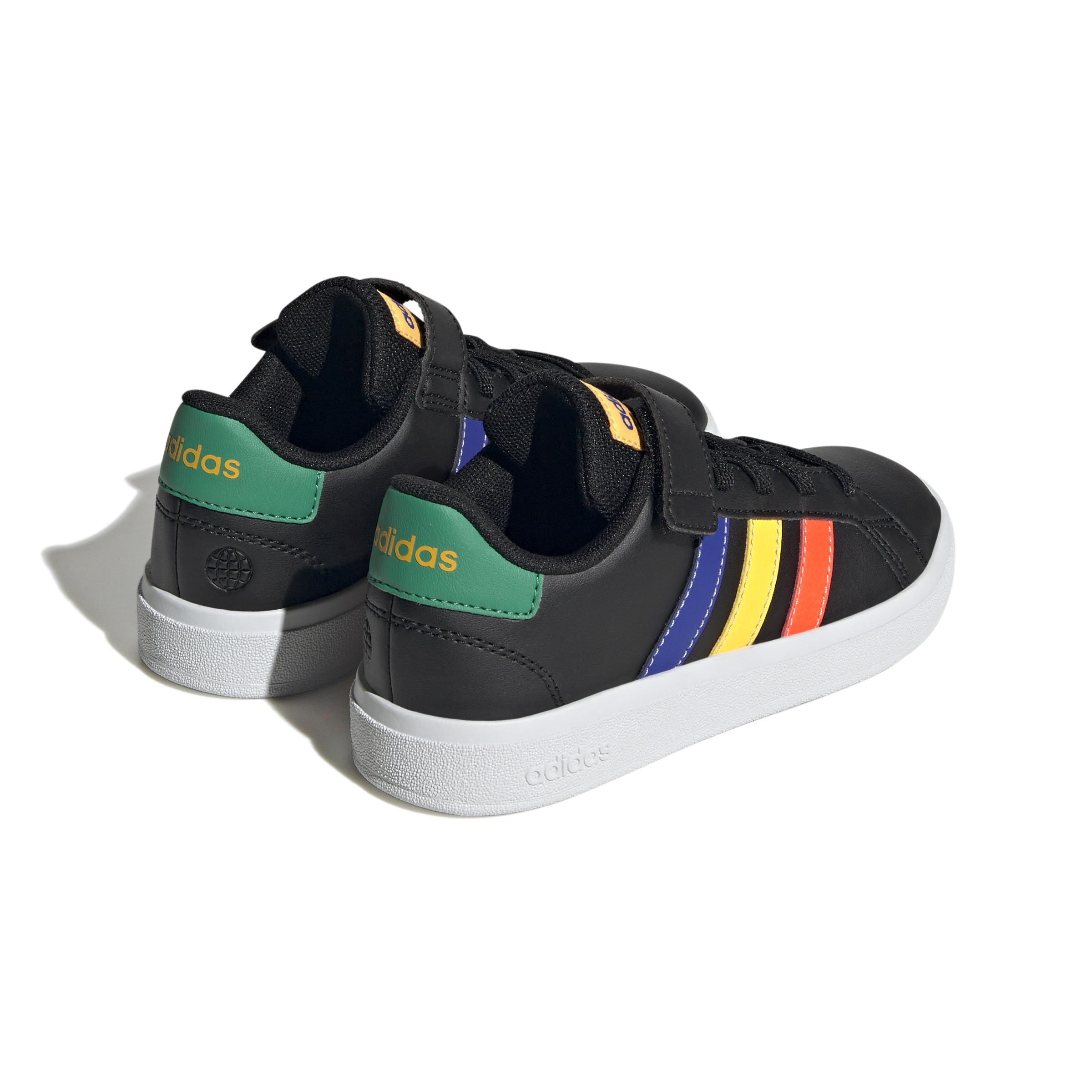 adidas GRAND COURT 2.0 EL K baskets lacets élastiques et sangle supérieure enfant grand court 