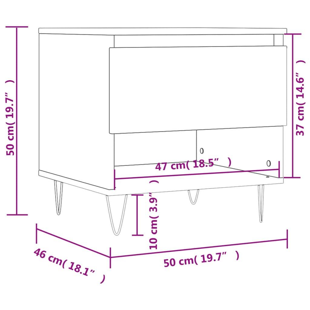 VidaXL Table basse bois d'ingénierie  