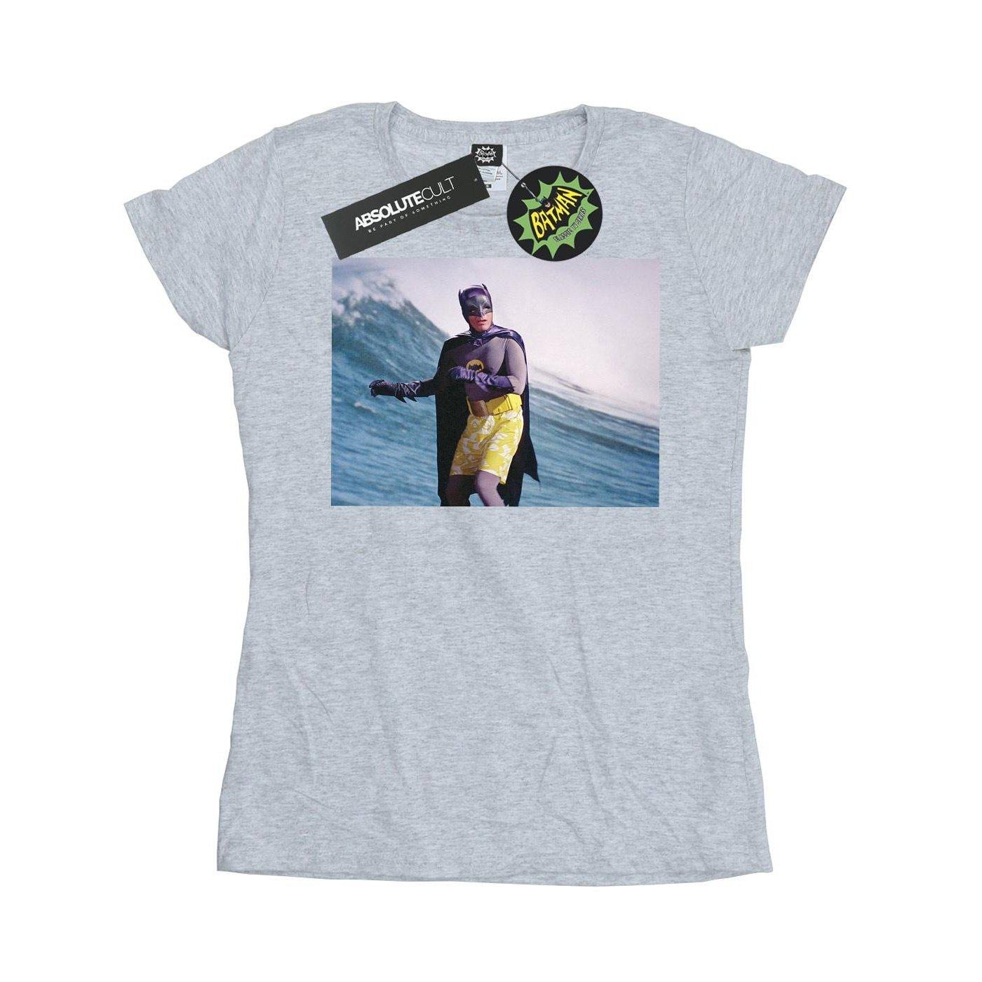 Image of Batman Tv Series Surfing Still Tshirt Damen Grau M