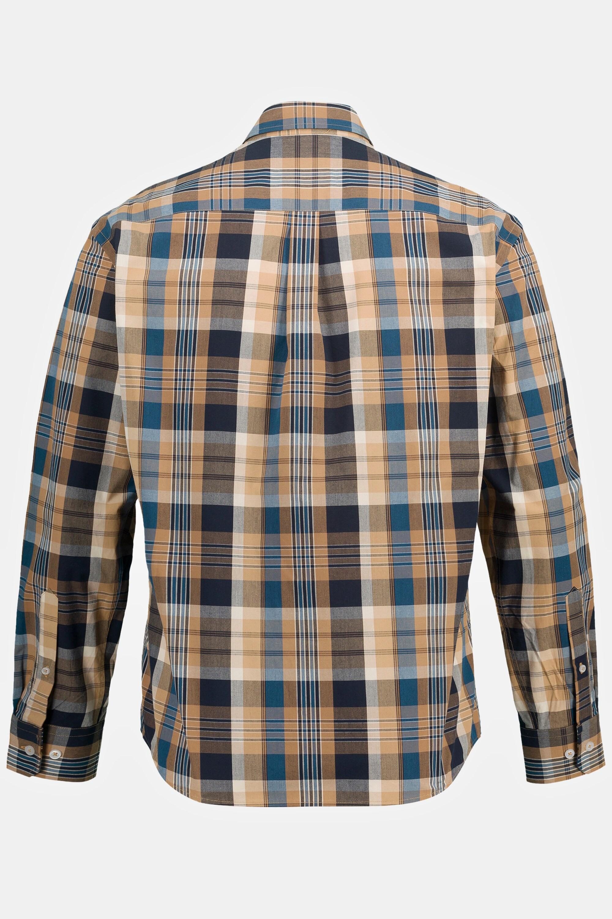 JP1880  Karohemd, Langarm, Buttondown-Kragen, Modern Fit 