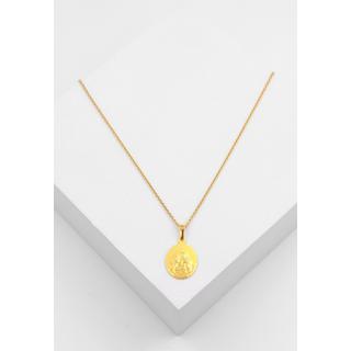 MUAU Schmuck  Engel Anhänger Gelbgold750 Diamanten 0.015ct. 20x13mm 