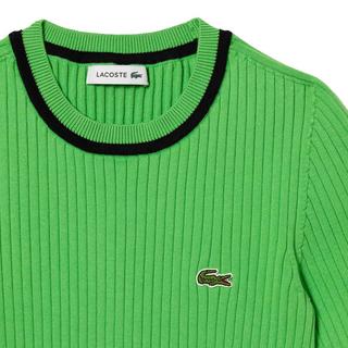 LACOSTE Felpa a Costine Maniche Corte  