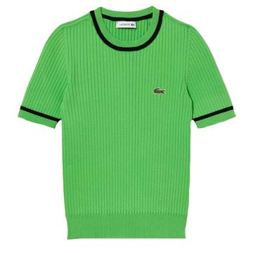 Sweatshirt Rippenstrick  kurzärmlig