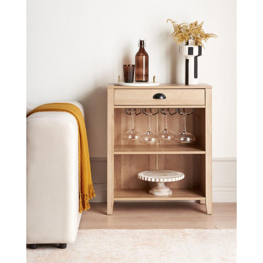 Beliani Commode en Panneau de particules de bois Rustique WALKERSTON  