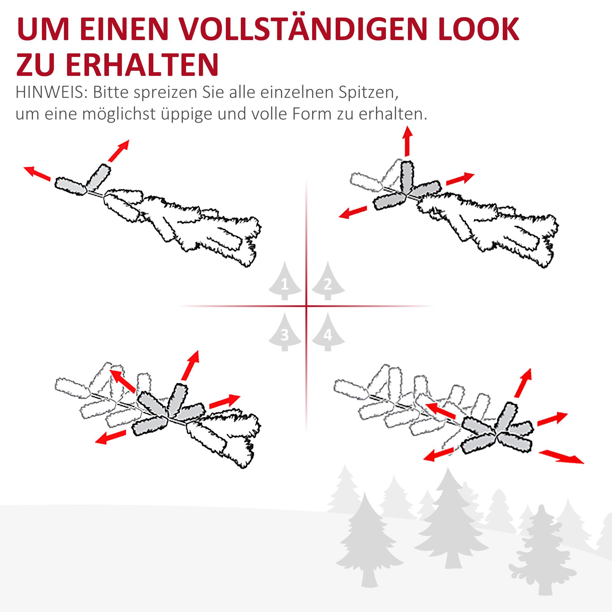 HOMCOM Weihnachtsbaum  