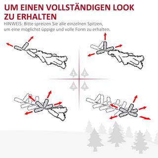 HOMCOM Weihnachtsbaum  