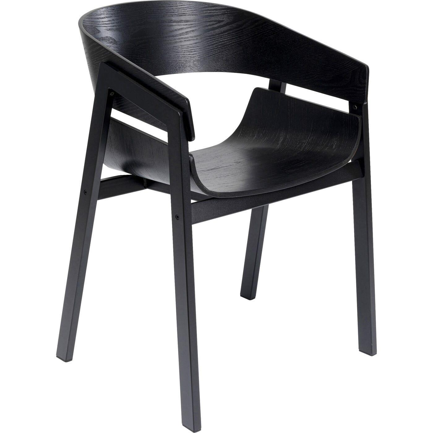 KARE Design Fauteuil Biarritz noir  