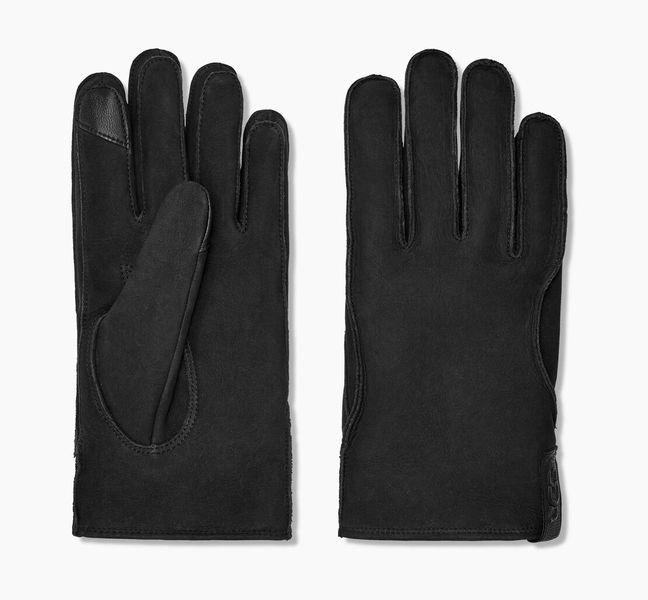 Image of Leather Clamshell Logo Glove-m Herren Schwarz M