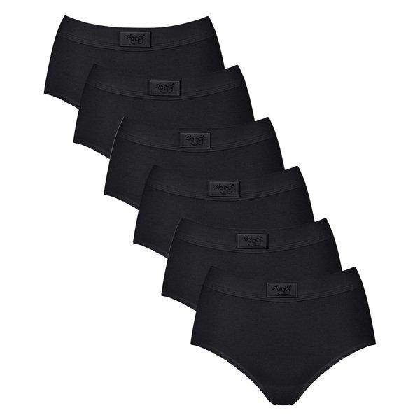 Image of 6er Pack Double Comfort - Maxi Slip Damen Schwarz XXL
