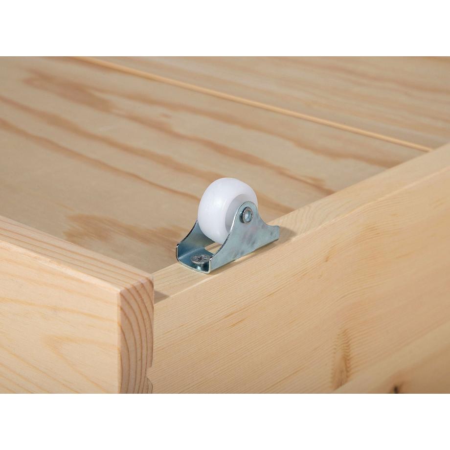 Beliani  Bettschublade 2er Set aus Kiefernholz Skandinavisch RUMILLY 