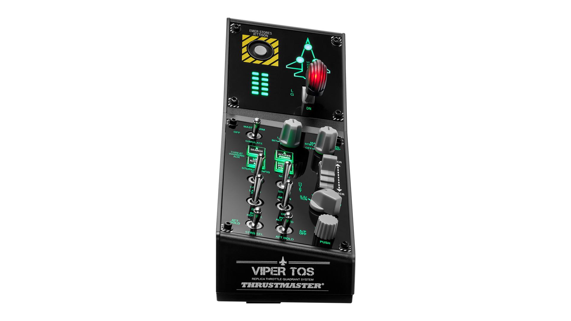 THRUSTMASTER  VIPER Panel Schwarz USB Joystick + Motorsteuerungshebel PC 