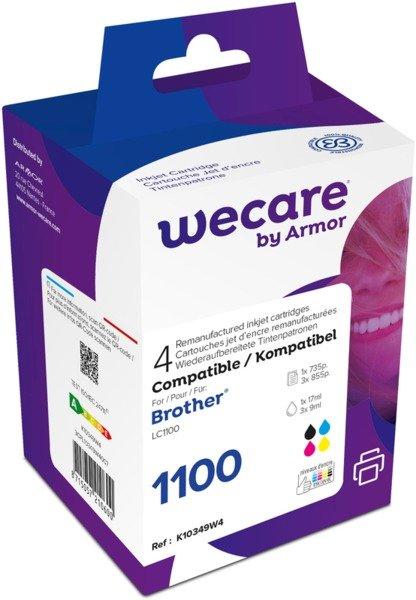 wecare  WECARE Multipack rebuilt CMYBK LC-1100VALWE z.Brother MFC-6490CW 17/3x9ml 